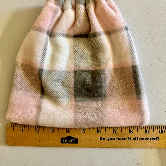 Pink and gray plaid stirrup covers - Picture 4 of 4